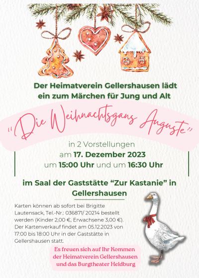 Weihnachtsmärchen August Gellershausen 2023