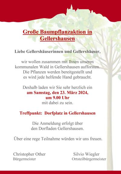 Waldpflanzaktion Gellershausen 23.03.2024