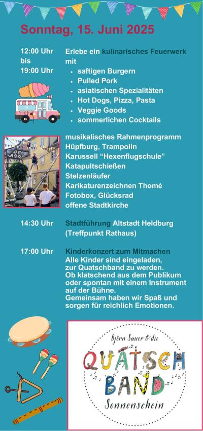Programm Stadtfest Food Truck Festival Heldburg 2025 Seite 3
