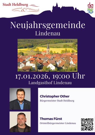 Plakat Neujahrsgemeinde Lindenau 2026