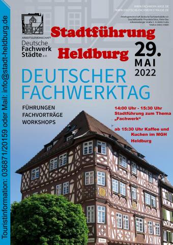 Plakat Stadtführung Deutscher Fachwerktag 2022