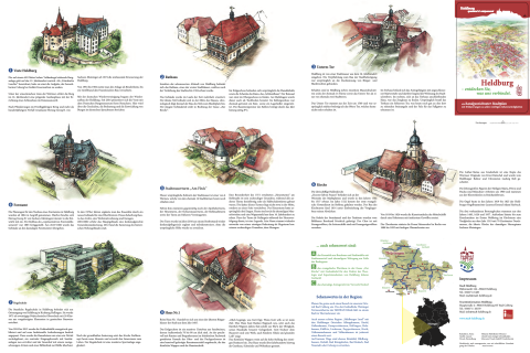 Stadtplan Heldburg Rückseite